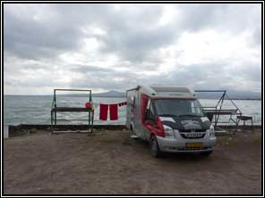 standplaats aan het Sevanmeer