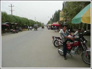 Bazar in Oeigoerisch dorp