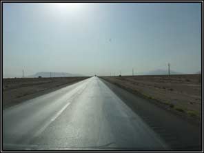 landschap tussen Yasd en Kerman