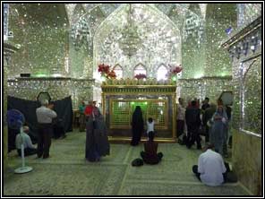Shiraz, spiegelwanden in moskee
