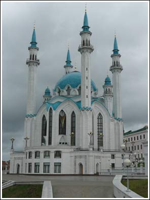 Qolşärif-moskee in het kremlin van Kazan