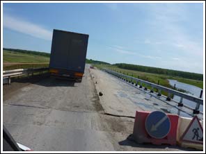 veel vrachtverkeer