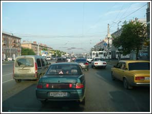 drukte in Omsk