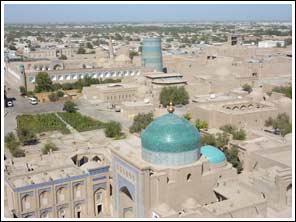 Chiva: gezicht vanaf de minaret