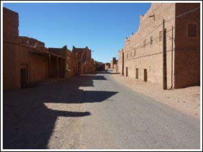 hoofdweg in Ouled Drriss