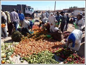 groentemarkt in Mhamid