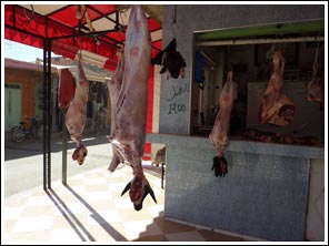 geitenvlees bij slager in Rich